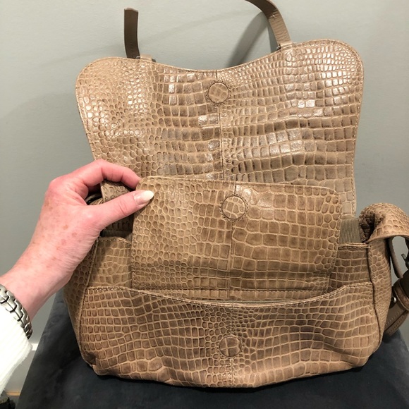 Radley London Croc embossed leather shoulder bag - Picture 6 of 10